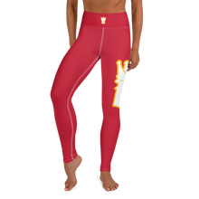 Load image into Gallery viewer, Logo Yoga Leggings (Red)
